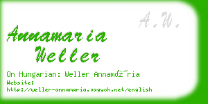 annamaria weller business card